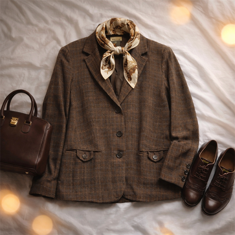 BIAGGINI Tweed Classic 90s Ceket