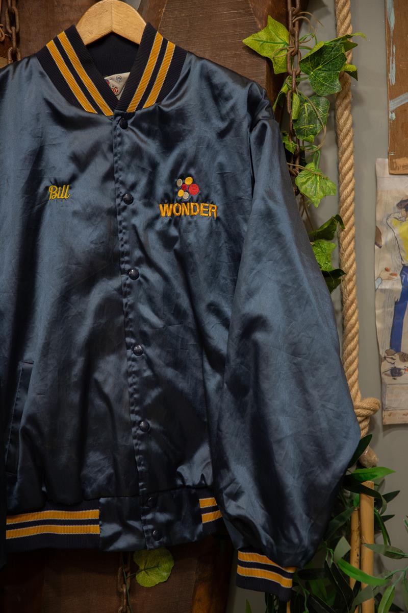 Bill Wonder Satin Kolej Bomber Ceket