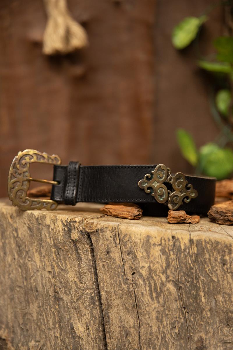 Black 90s Classic Deri Kemer