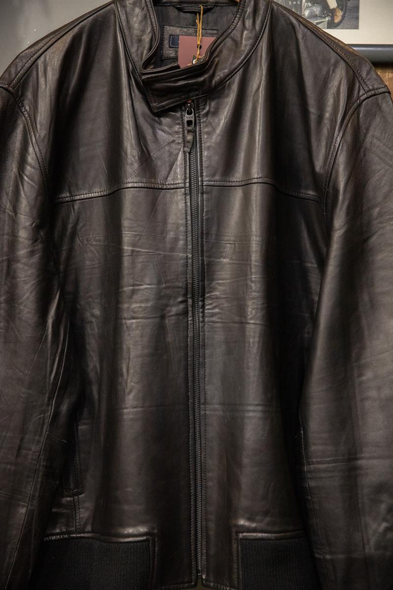 Black Biker Matrix Deri Ceket