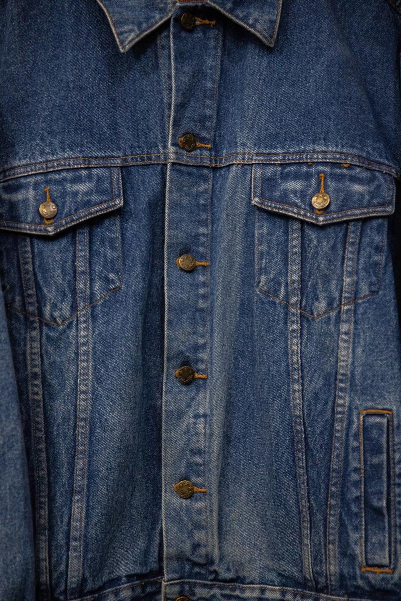 Blue Loose Fit Denim Ceket