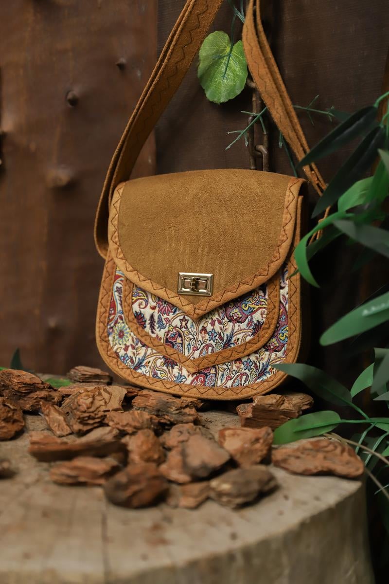 Bohemian Suede Ethnic Çanta