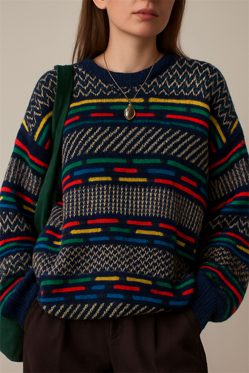 Bold Knit Salaş Örme Kazak