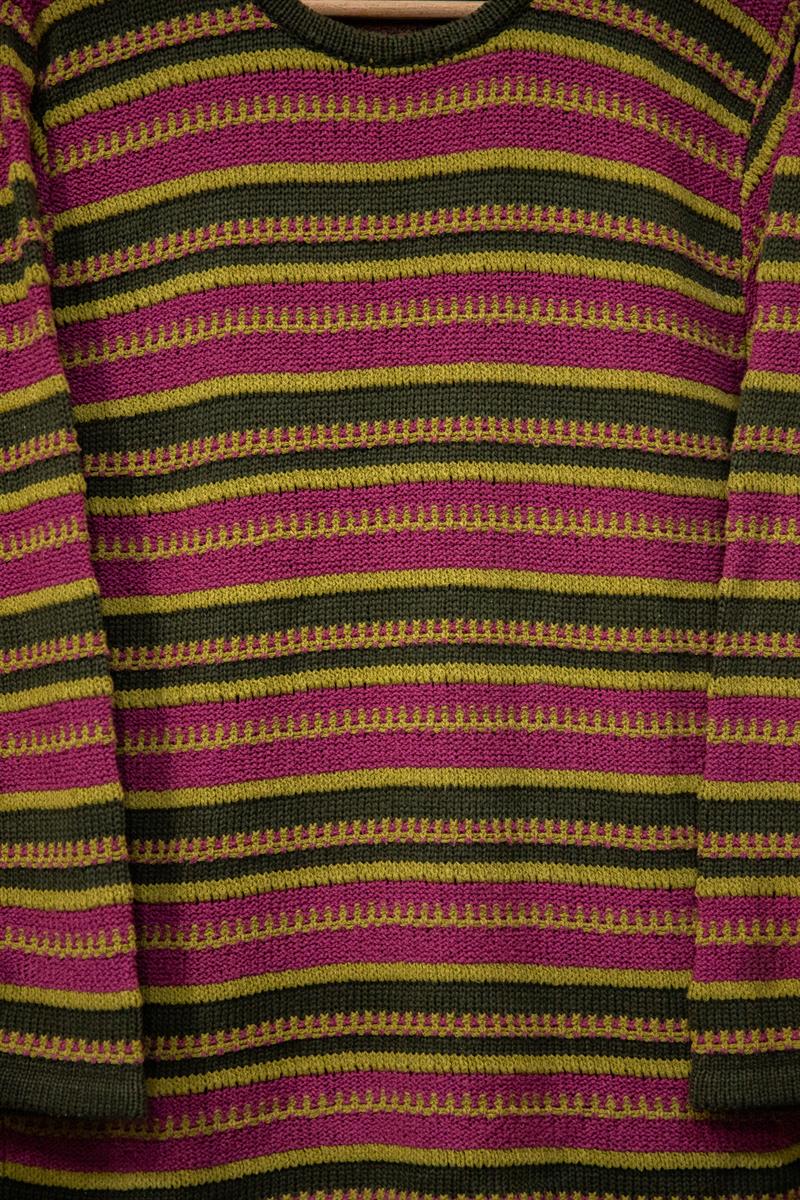 Bold Pattern Örme Kazak