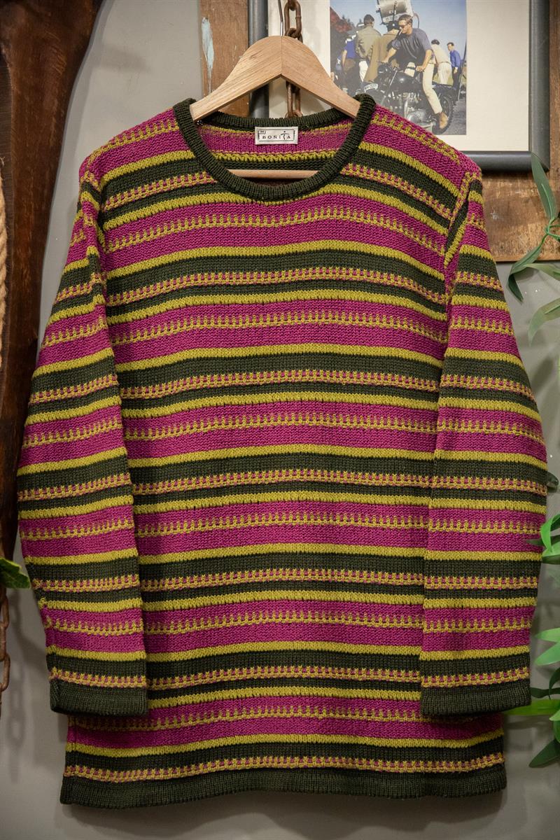 Bold Pattern Örme Kazak