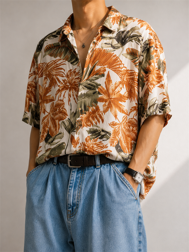 BREEZE Salaş Hawaii Gömlek