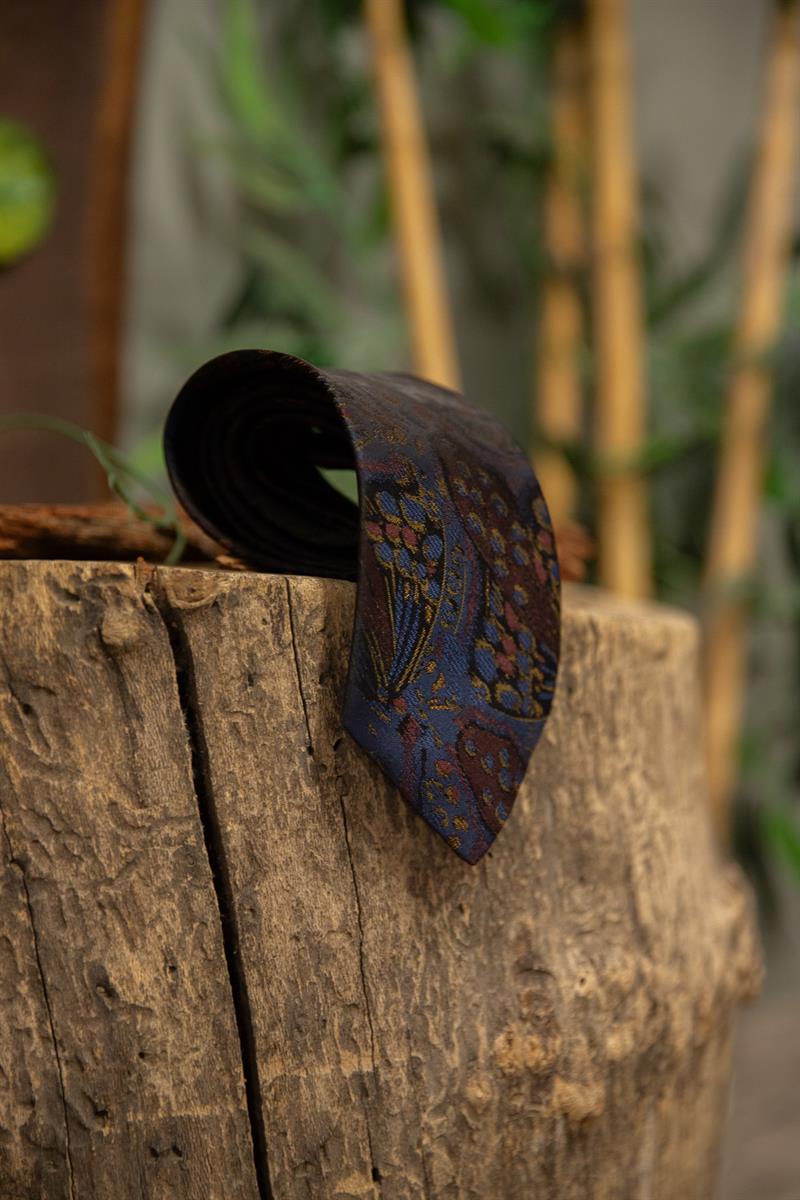 Bronze Paisley Silk Kravat
