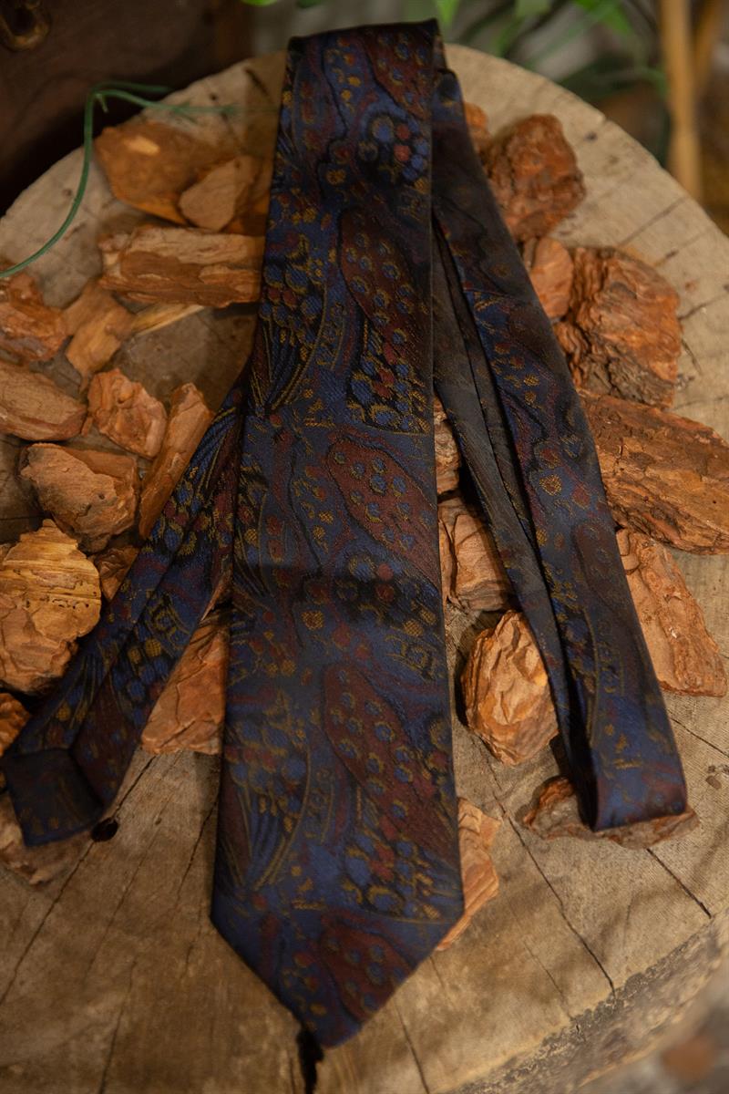 Bronze Paisley Silk Kravat