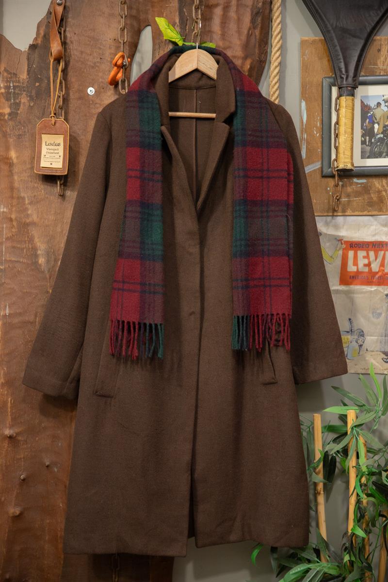 Brown Classic Kaşe Kaban