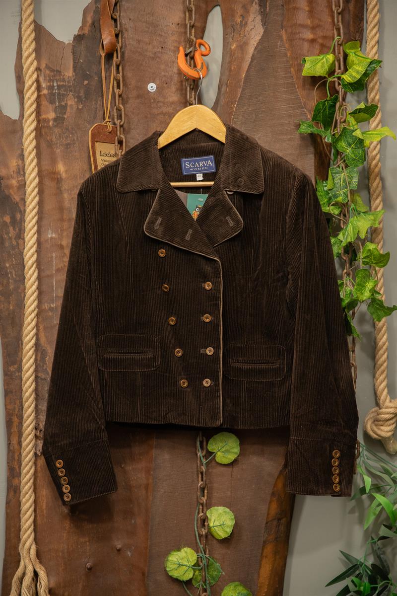 Brown Scarva Kadife Ceket
