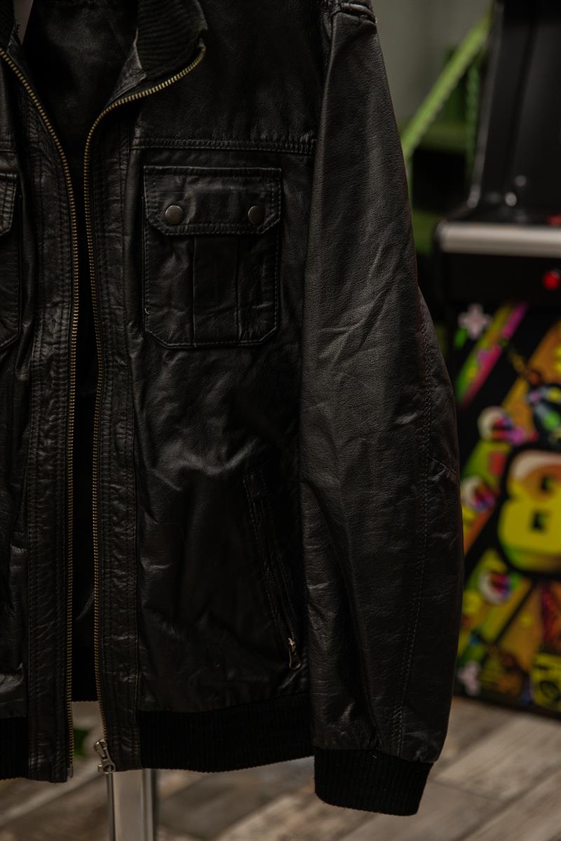 Bruno Banani France Bomber Model Unisex Deri Ceket