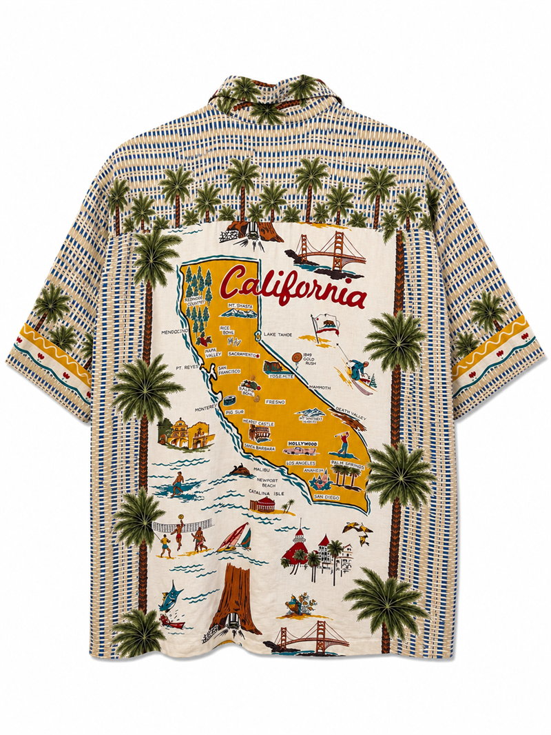 California Map Hawaii Gömlek
