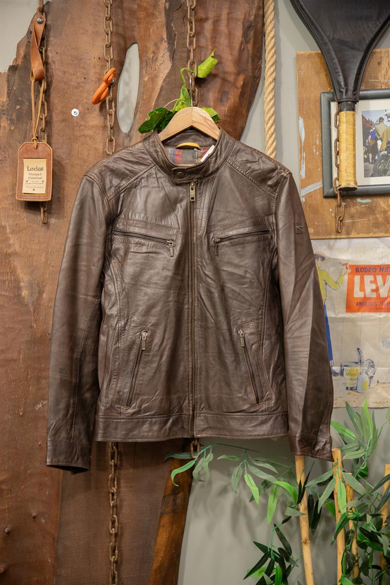 Camel Active Original Biker Deri Ceket