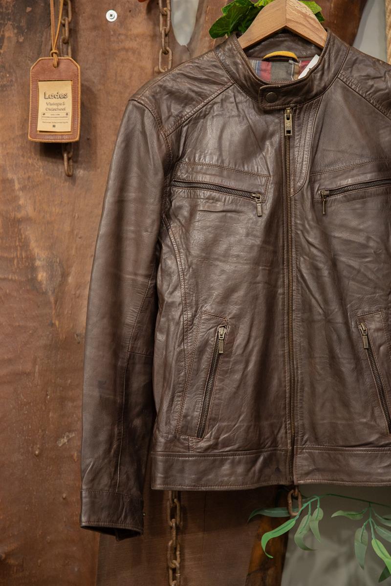 Camel Active Original Biker Deri Ceket