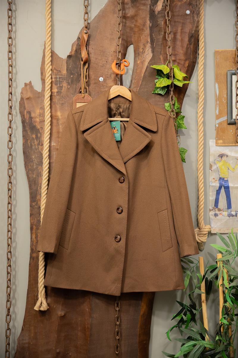 Camel Classic Oversize Kaşe Kaban