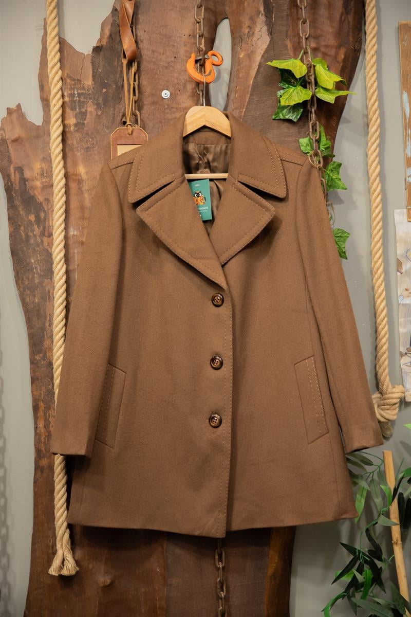 Camel Classic Oversize Kaşe Kaban