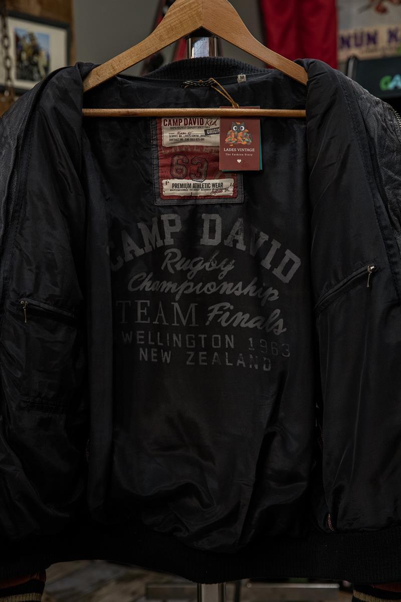 CAMP DAVID RED PREMIUM Bomber Deri Ceket