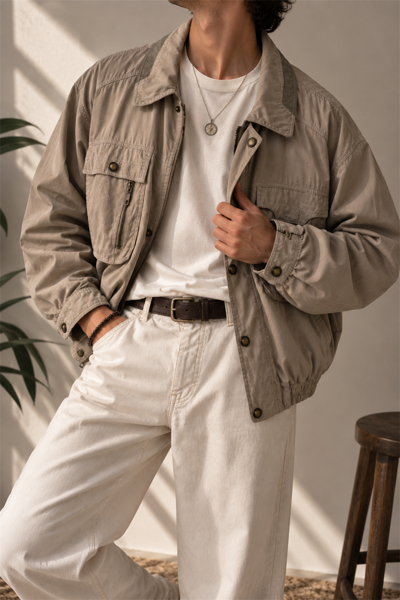 Casual Classic Harrington Ceket