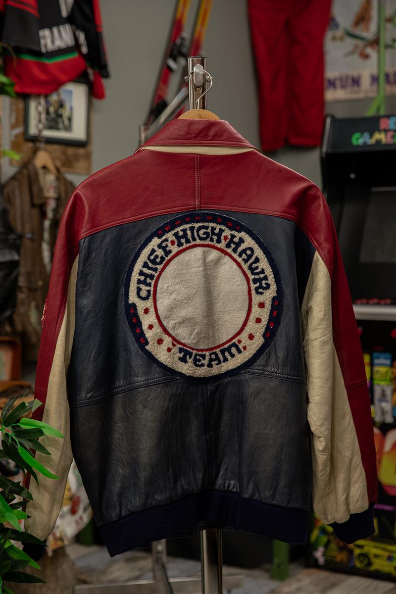 CHIEF HIGH HAWL Tasarım Bomber Unisex Deri Ceket