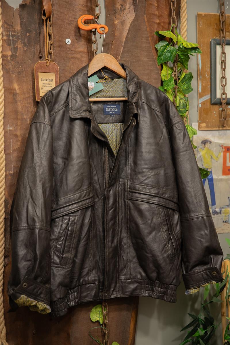 Classic 80s/90s Bomber Deri Ceket