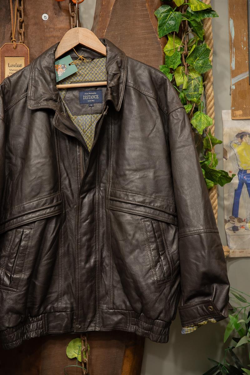 Classic 80s/90s Bomber Deri Ceket