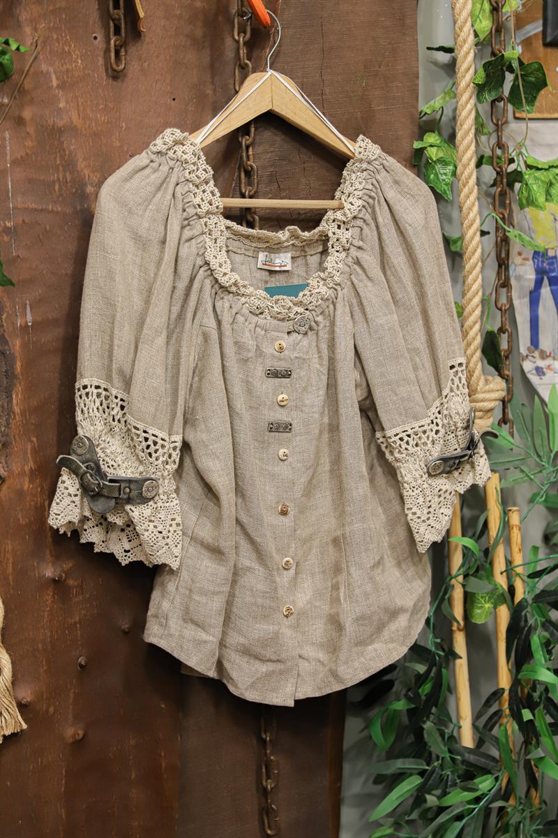 Classic Bavyera Keten Blouse 