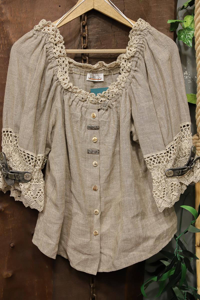 Classic Bavyera Keten Blouse 