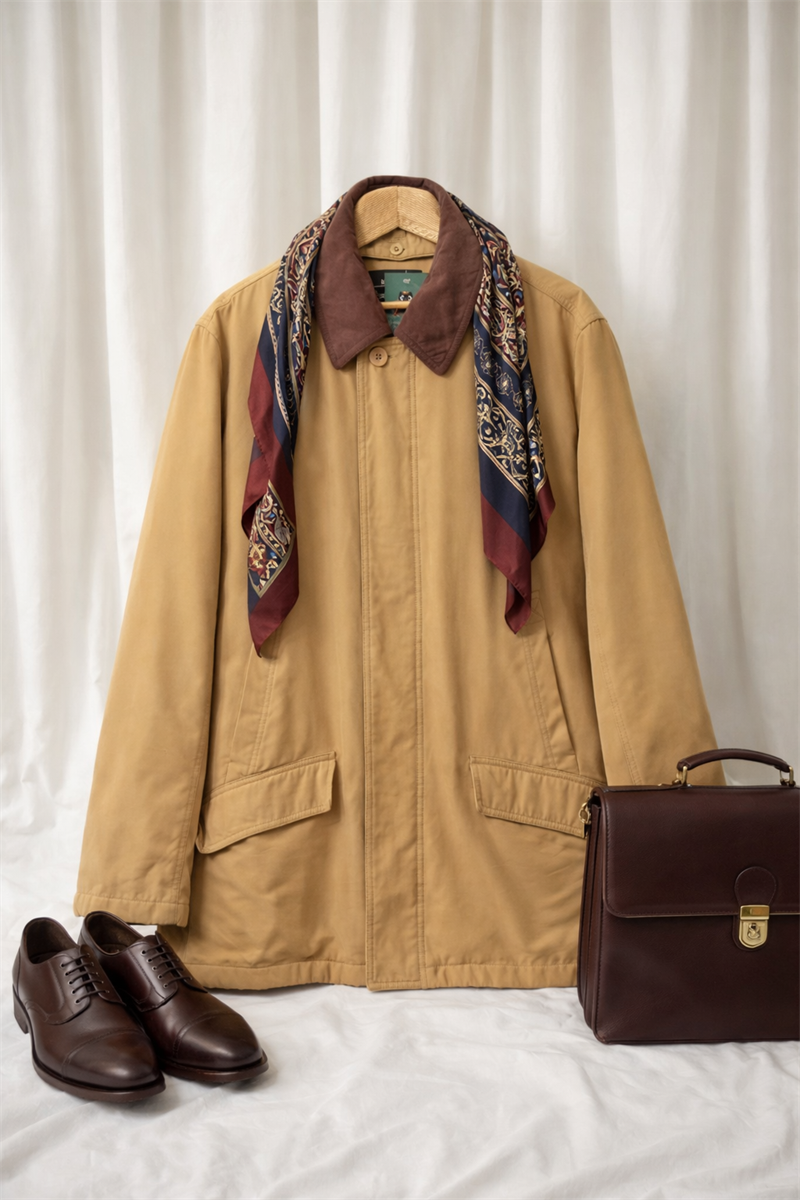 Classic Beige 90s Ceket/Coat