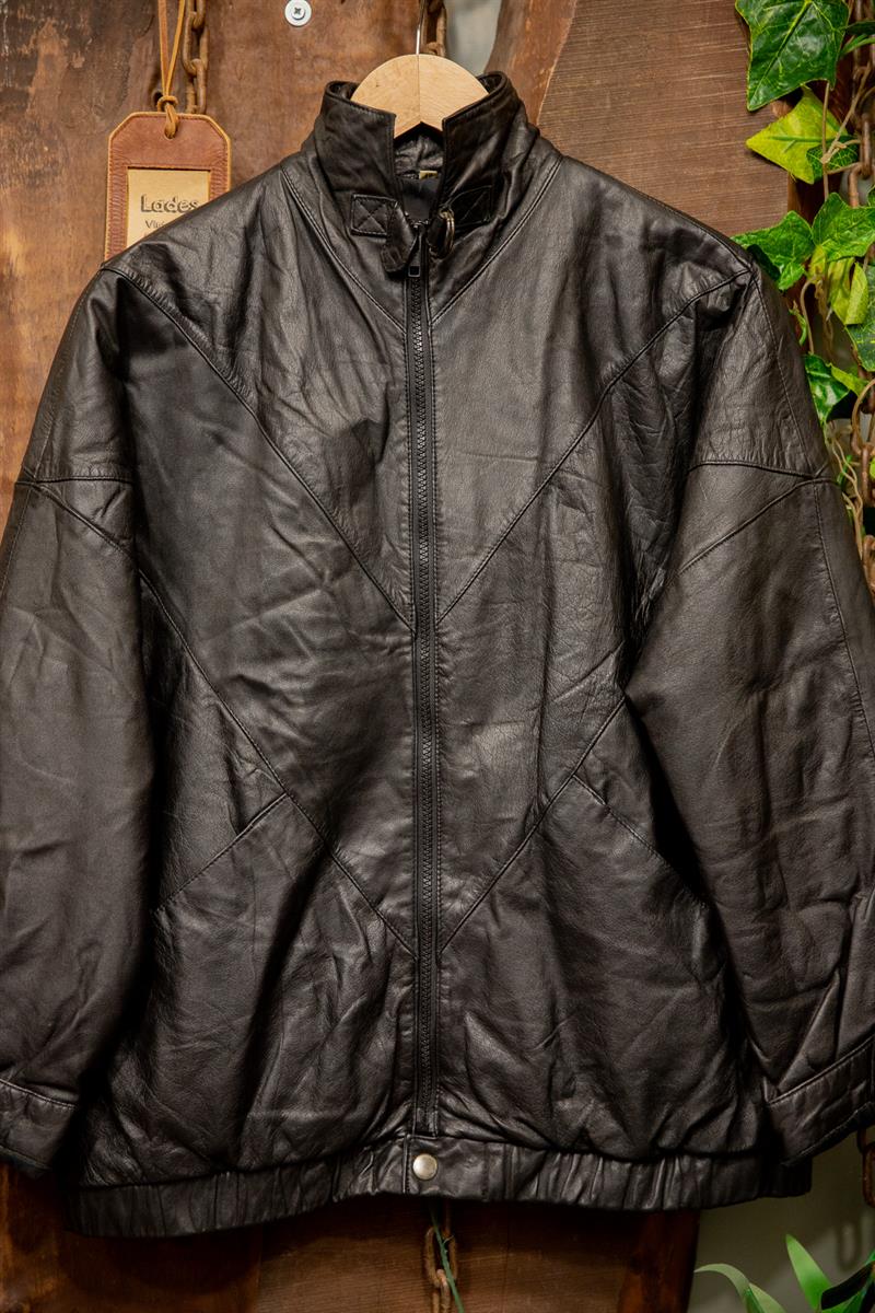 Classic Black Bomber Deri Ceket
