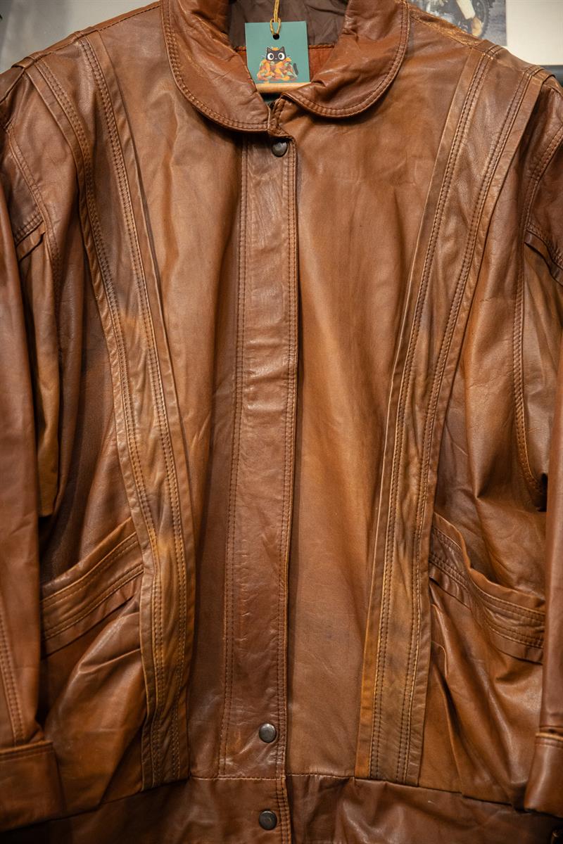 Classic Brown Bomber Deri Ceket