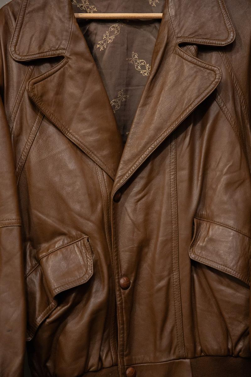 Classic Brown Bomber Deri Ceket