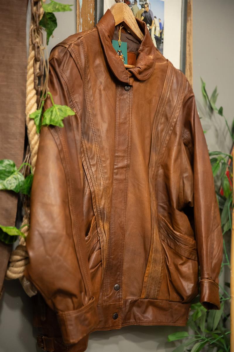 Classic Brown Bomber Deri Ceket
