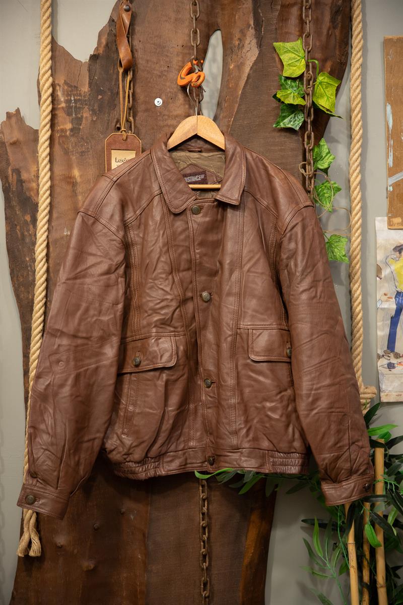 Classic Brown Deri Ceket