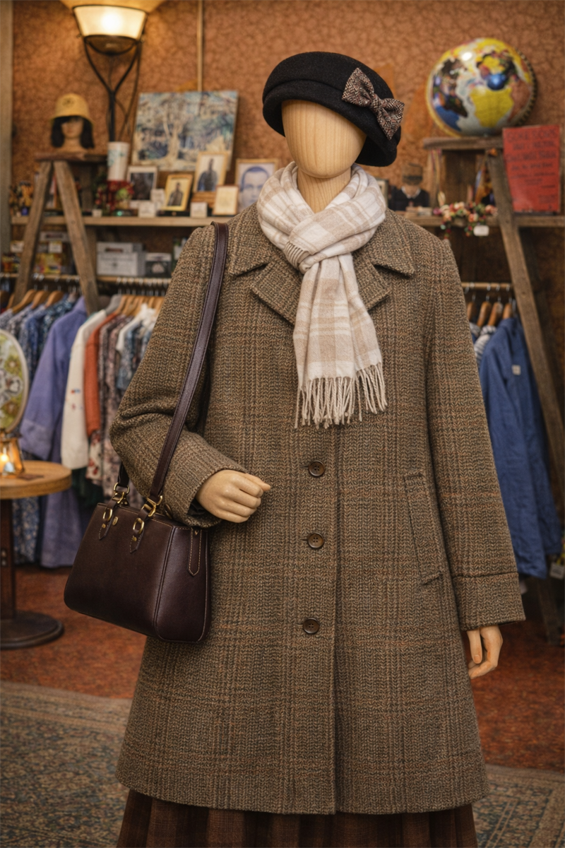 Classic Brown Wool Kaban/Ceket