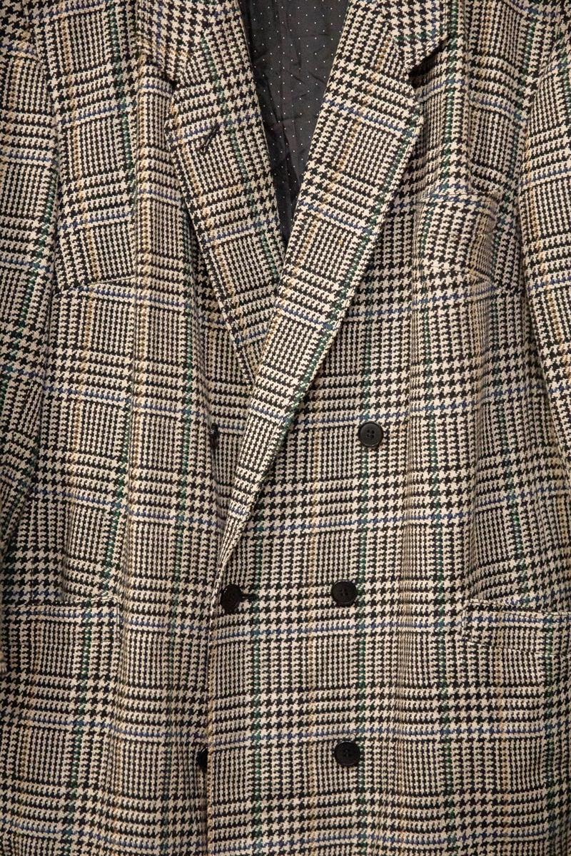 Classic Ekoseli Blazer Ceket