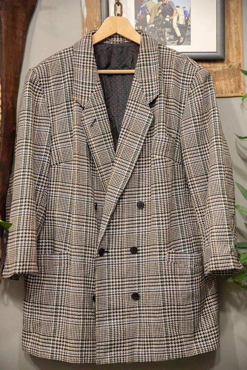 Classic Ekoseli Blazer Ceket