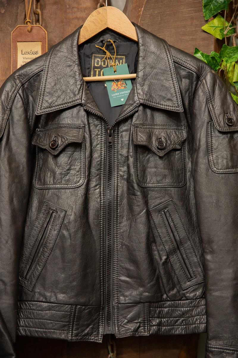 Classic Pilot Bomber Deri Ceket