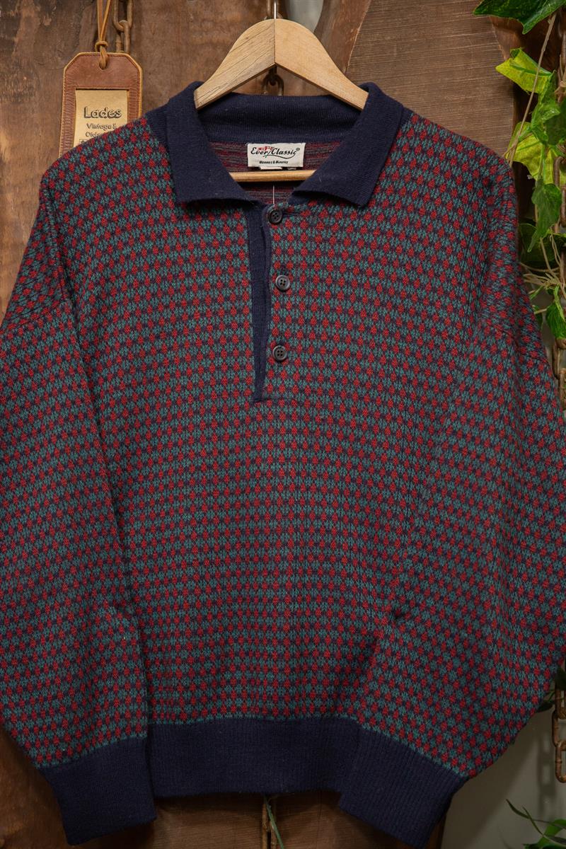 Classic Polo Yaka Yün Kazak