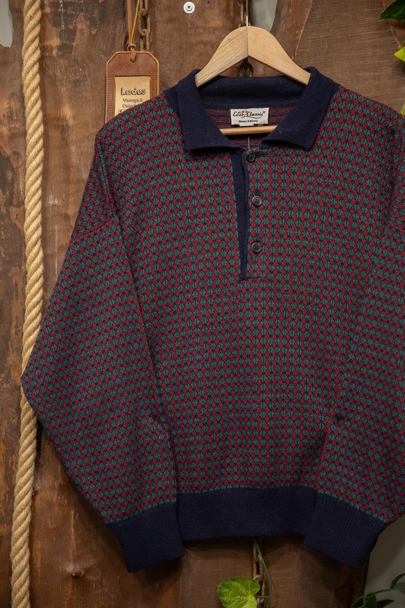 Classic Polo Yaka Yün Kazak