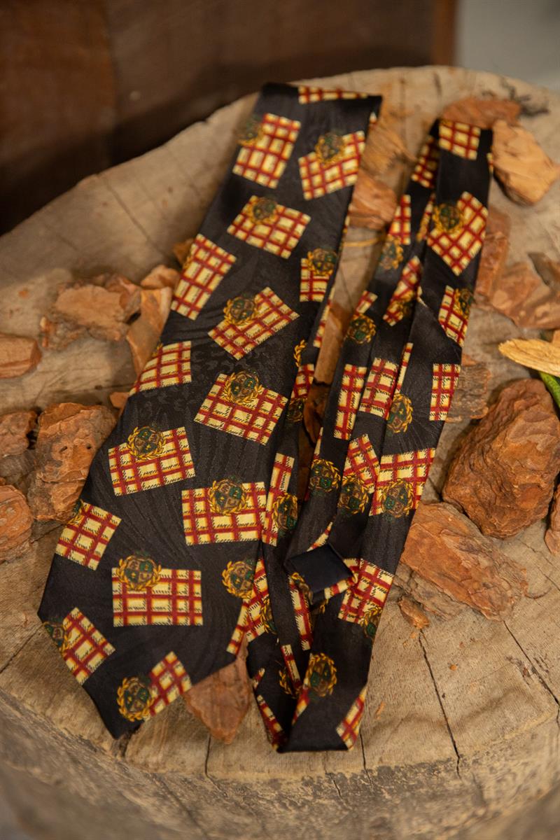 Classic Preppy Ekose Kravat