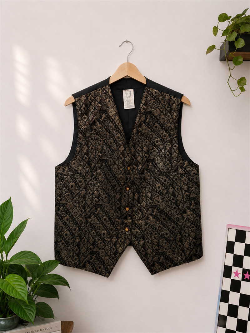 Classic Vest Metallic Yelek