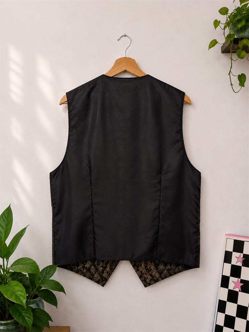 Classic Vest Metallic Yelek
