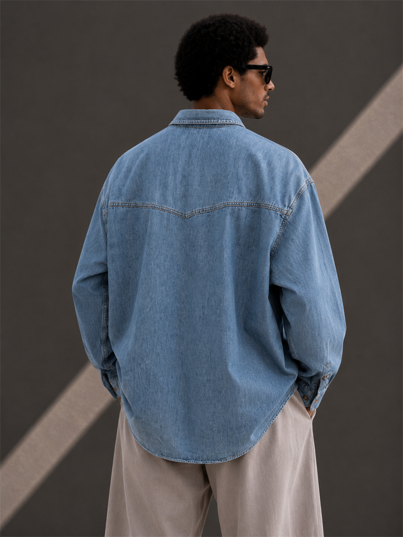 Classic Western Denim Gömlek