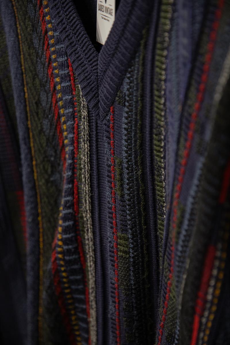 coogi style örme nakışlı kazak