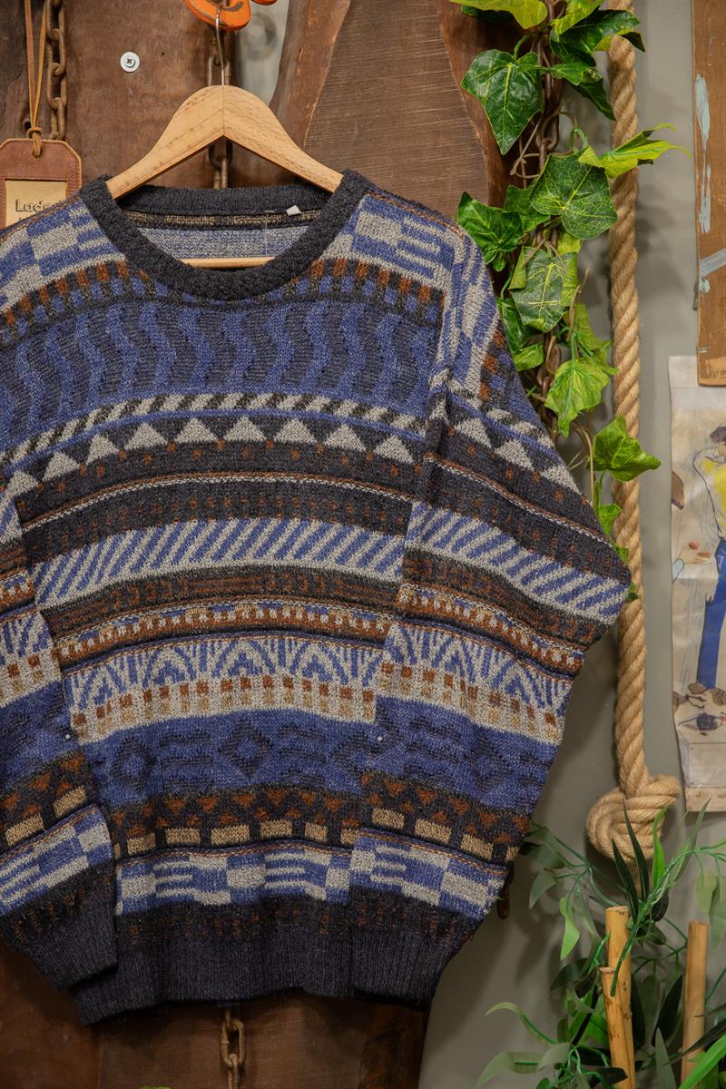 Coogi Vibes Örgü Kazak