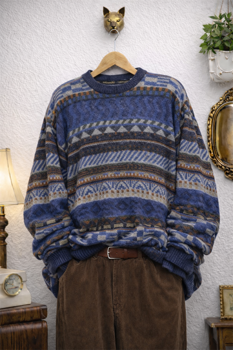 Coogi Vibes Örgü Kazak