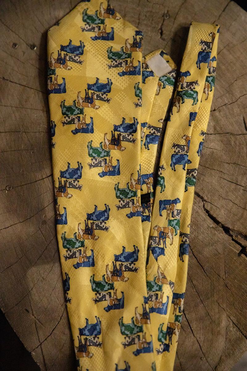 Cow Print Tie