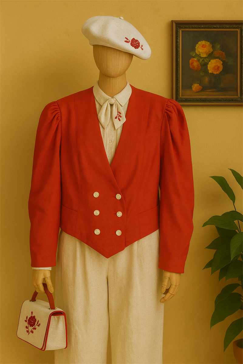 Crimson Classic Red Kadın Ceket