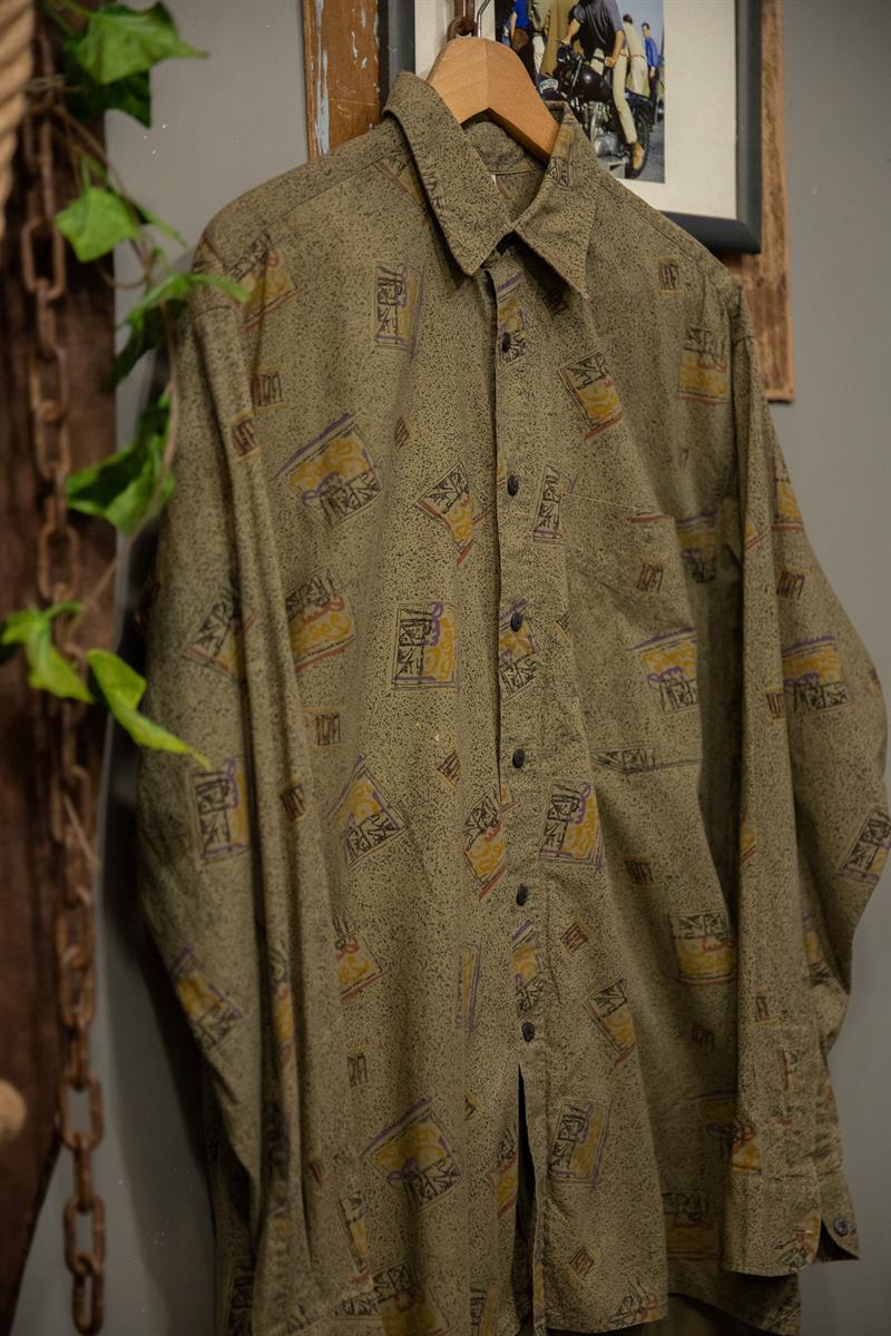 Curly İtalian 90s Etnik Gömlek