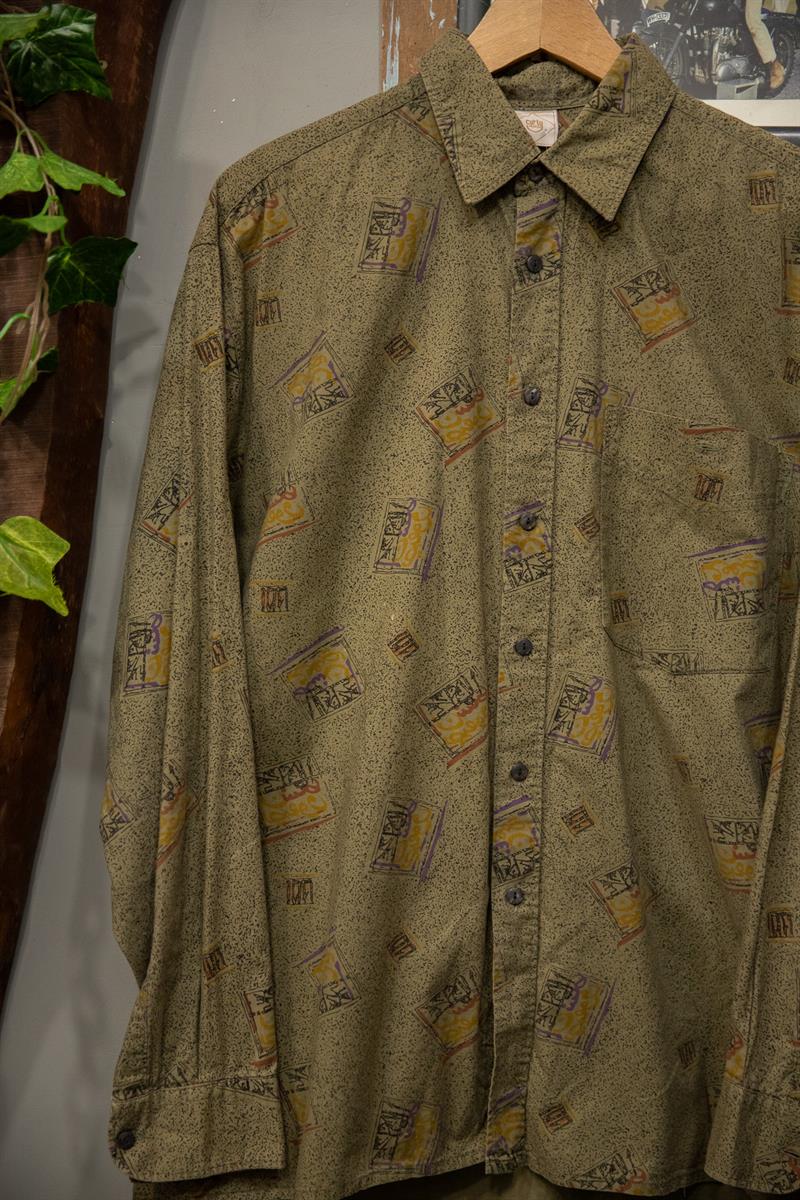Curly İtalian 90s Etnik Gömlek